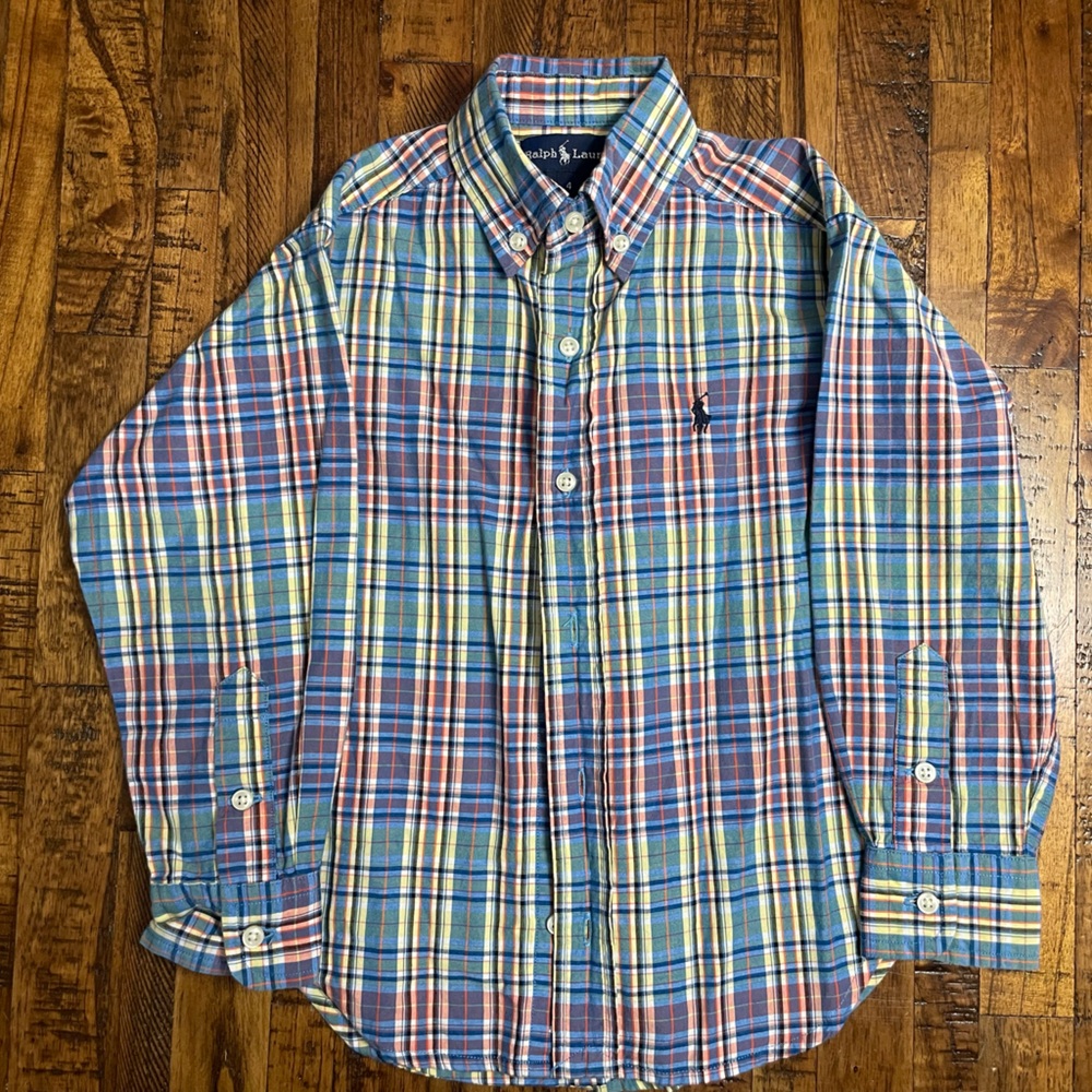 Ralph Lauren Kids Multicolor Plaid Button-Down Shirt